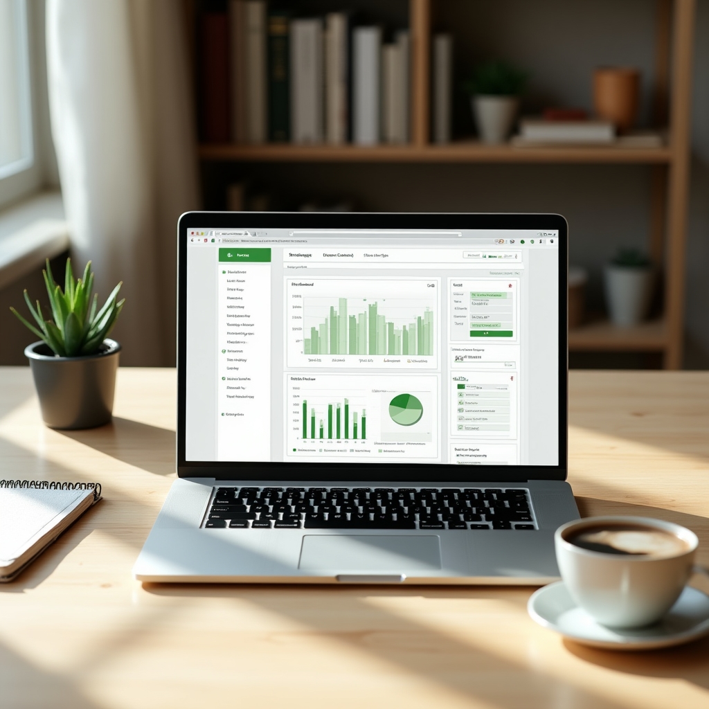 Pantalla de computadora mostrando cursos de educación financiera en línea